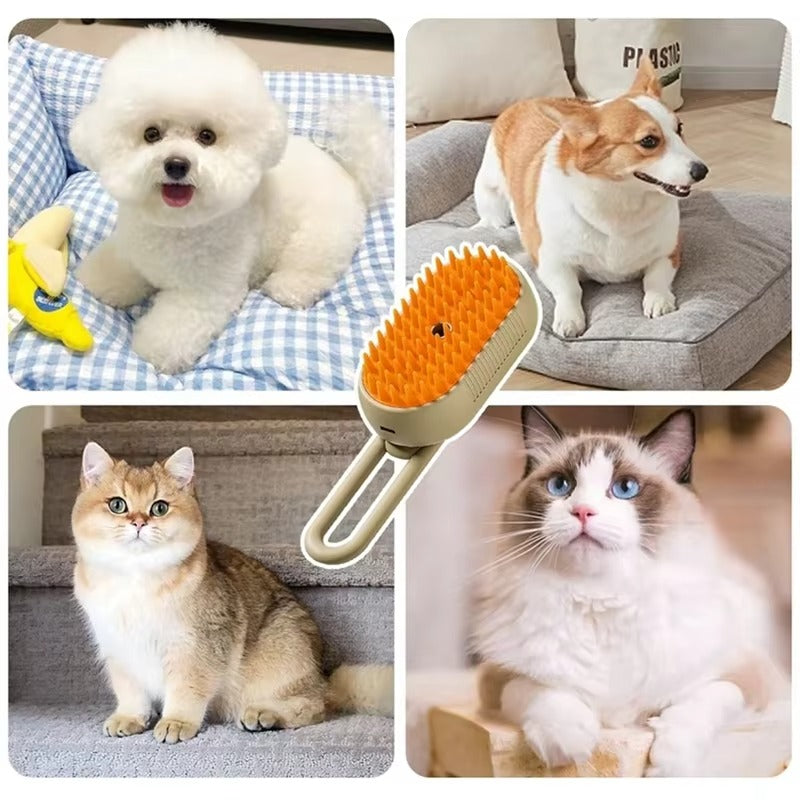 Cepillo Vapor 3 en 1 Mascotas Portátil